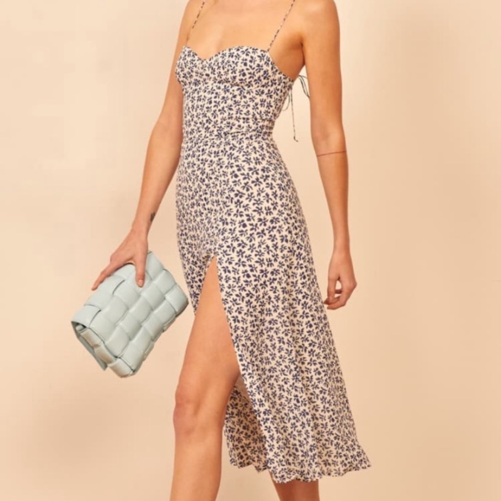Reformation Juliette Midi Dress Bombay